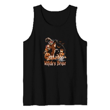 Discover CF Coffee Witchs Brew Halloween Pumpkin Spice Coffee Tee 146 Tank Tops