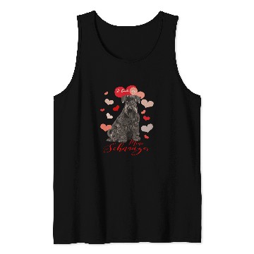 Discover Dog Schnauzer I Love My Miniature Schnauzer brown Especially for Mini Schnauzer Lovers puppy animal Tank Tops