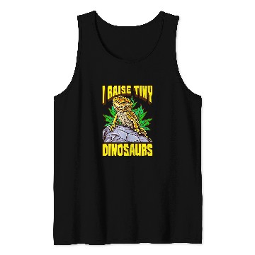 Discover Bearded Dragon Funny Bearded Dragon I Raise Tiny Dinosaurs Lizard Reptile Tank Tops