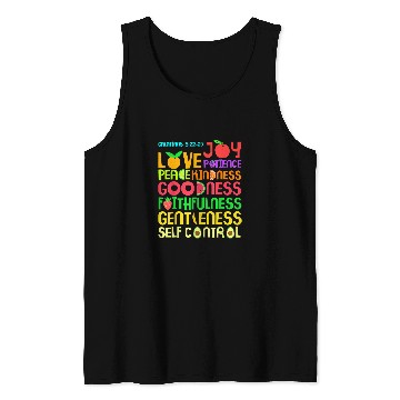 Discover Christian The Fruit of The Spirit Christian Bible Verse Tank Tops