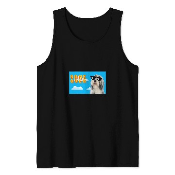 Discover 8Bit Game Over Bearded Collie Tank Tops