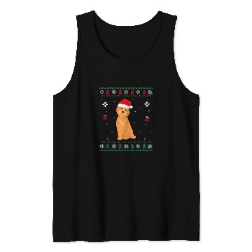 Discover Dog Goldendoodle Ugly xmass Sweater Style Matching Goldendoodle Dog Christmas Tank Tops