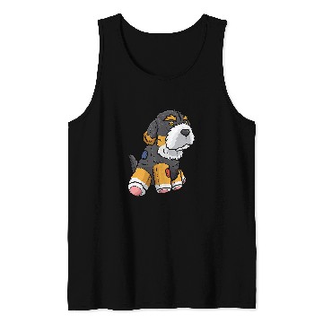 Discover Bernedoodle Dog Stuffed Animal Tank Tops