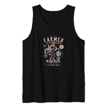 Discover Tractor driving Farm Gift for Farmers Market with vintages Tractor Tank Tops