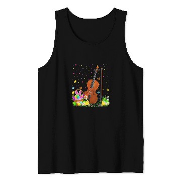 Discover Fiddle Lover Easter Egg Hunt Bunny Fiddle Easter Sunday Tank Tops