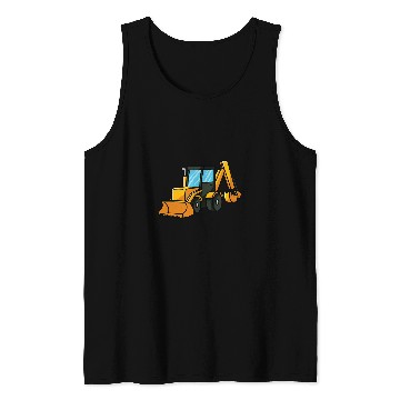 Discover Digger construction site machine vehicle Construction toy Tank Tops