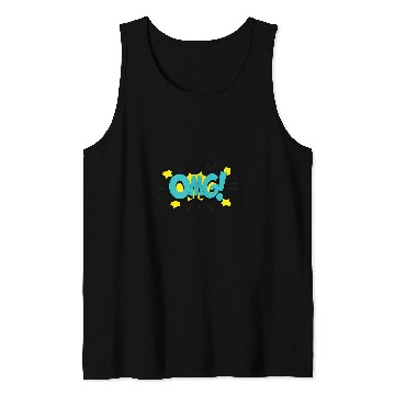 Discover Comic Book Effect OMG Tank Tops