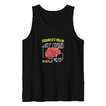 Discover Engineer Brain IT Computer Data Technique Work Interest Fun Tank Tops