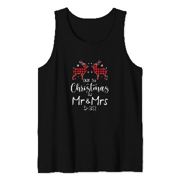 Discover Couple Wife Husband Our First Christmas As Mr Mrs 2022 343 Tank Tops