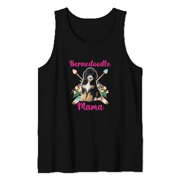 Discover Bernedoodle Mama Cute Mama Bernedoodle Dog Lover Tank Tops