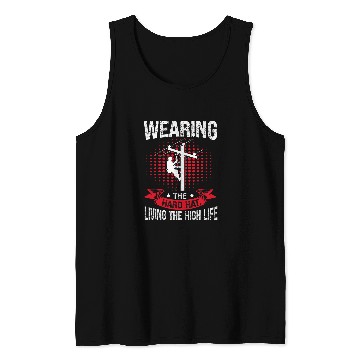Discover Lineman Lineworker Electric Cable Powerline Worker Tank Tops