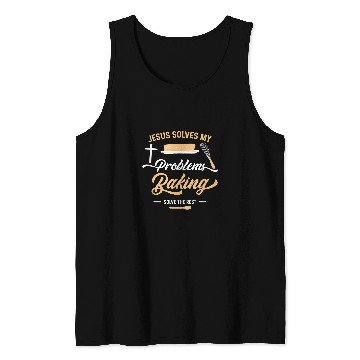 Discover Christian Jesus And Baking Funny Christian Baker Chef 1 Christ Tank Tops