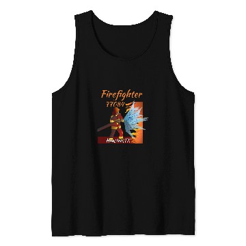 Discover Firefighter Art Houston TX 77084 Tank Tops