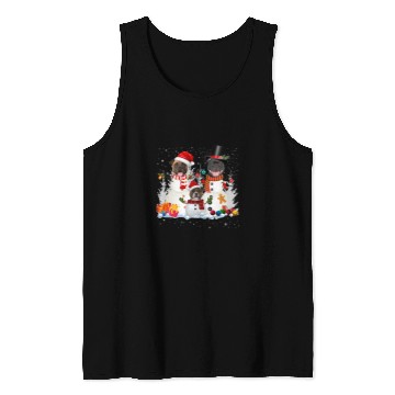 Discover Dog Staffordshire Bull Terrier Snowman Christmas Lights Santa Tank Tops