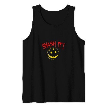 Discover Creepy Halloween Pickleball Back Tank Tops