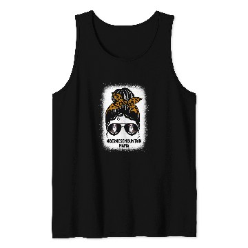 Discover Bleached Bernese Mountain Mama Messy Bun Glasses Dog Owner Tank Tops