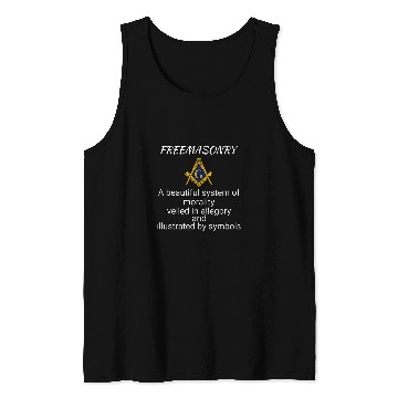 Discover Freemasonry definitions Masonic square and compass symbol Tank Tops