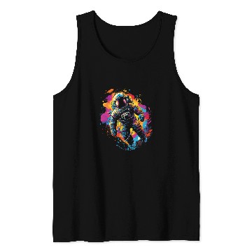 Discover Astronaut Planet Science Moon Solar system Tank Tops