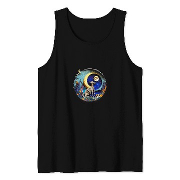 Discover Dog Grayhound Greyhound Dog in Space Full Moon Planets Stars Cute Art Tank Tops