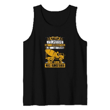 Discover Concrete mixer construction building construction worker 7 Tank Tops
