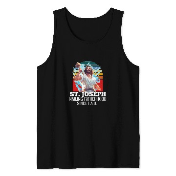 Discover Funny Saint Joseph Catholic Father And Worker 3 Tank Tops