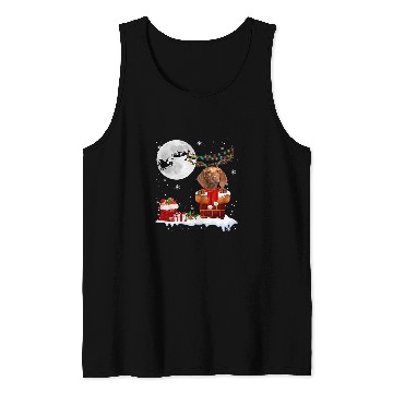 Discover Dog Vizsla Chimney Ugly Christmas Lights xmass Pajamas Tank Tops
