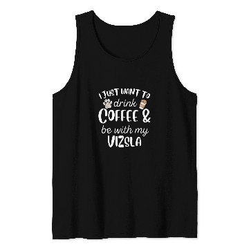 Discover Dog Vizsla Coffee Lover Dog Owner Vizsla Tank Tops
