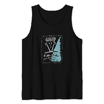 Discover Fido Dido Text Frame Tank Tops