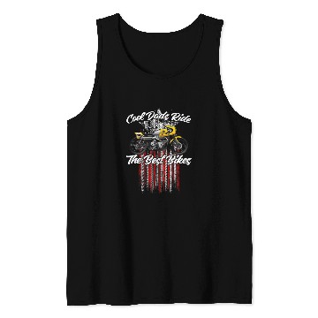 Discover Fathers Day Biker OldSchool Racing Motorcycle Tank Tops
