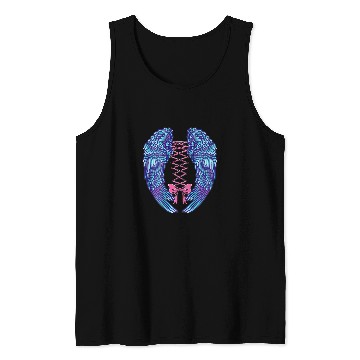 Discover Cute Angel Wings Tattoo Art Back Side Tank Tops