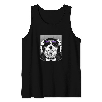 Discover Dog Maltese Chill Dawg Fashionable Dog Puppy Music Maltese Hip Hop Tank Tops