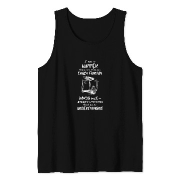Discover Writer crazys Fantasy Writing Write Reading Book Lover Novel Tank Tops