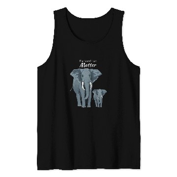 Discover Elephant Lives Endangered Species Art Tank Tops