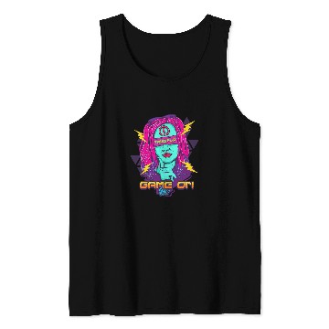 Discover Game On Egirl Video Computer Game Player Gamer Streamer 699 Tank Tops