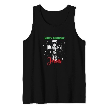 Discover Christian xmass Christmas Happy Birthday Jesus Religious Christian Tees Christ Tank Tops