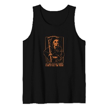 Discover Funny Halloween Tourists Grim Reaper October 131 Tank Tops