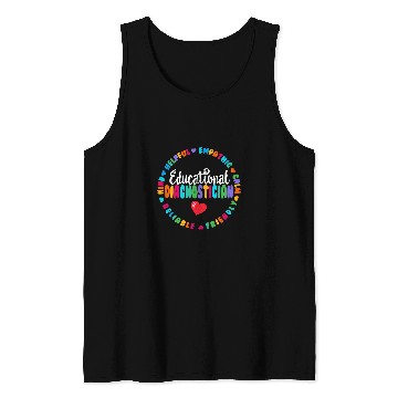 Discover Educational Diagnostician Squad School Psychologist Psyc 10 Tank Tops