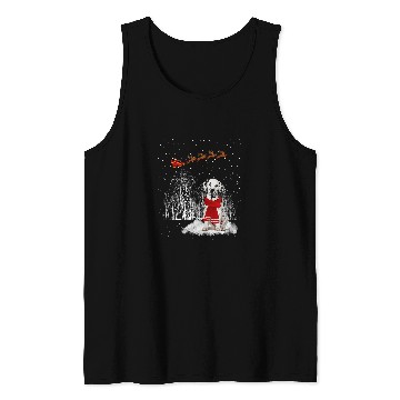 Discover Dalmatian Is Watching The Snow ChristmasDog 177 Dog Lover Dalmatians Dog Tank Tops