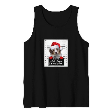 Discover Dear Santa I Can Explain Funny Christmas Australian Shepherd Tank Tops