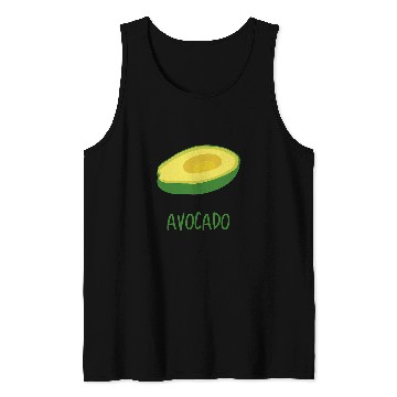 Discover Avocado Word with Fruit Tank Tops