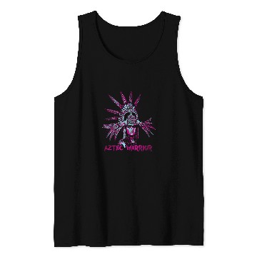 Discover Aztec Warrior King Mexican Native Art Mayans 10 Tank Tops