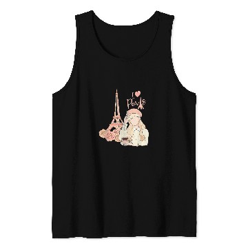Discover I Love Paris Eiffel Tower Traveler Girl Tank Tops