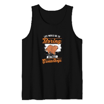 Discover Groundhog Day Marmot Woodchuck Groundhog 1 Tank Tops