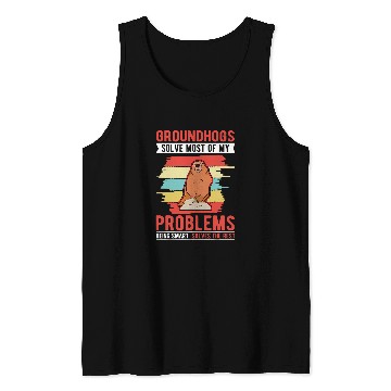 Discover Groundhog Day Woodchuck Marmot 2 Tank Tops