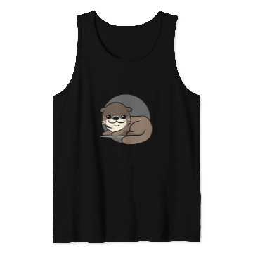 Discover Otters Chibi Kawaii Sea Animal Creature Japanese Kawaii213 Tank Tops