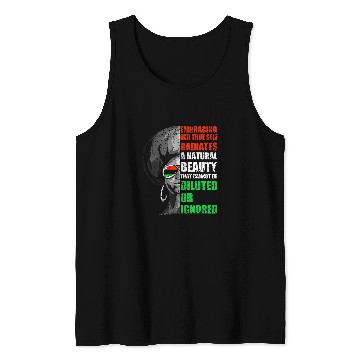 Discover Black Strong Women Empowerment Art Tank Tops
