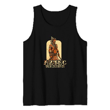 Discover Aztec Warrior King Mexican Native Art Mayans 5 Tank Tops