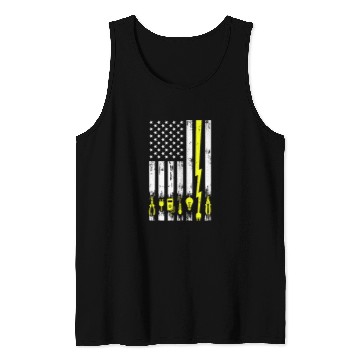 Discover Funny Electrician Electrical Engineer Lineman Tank Tops
