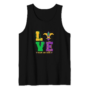 Discover Beads Bling Love Fat Tuesday Tank Tops