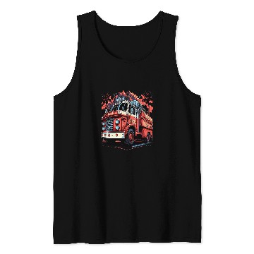 Discover Fireman Firefighter Volunteer Firefighter fires Rescue Firetruck Firefighting 1 Firemen Tank Tops